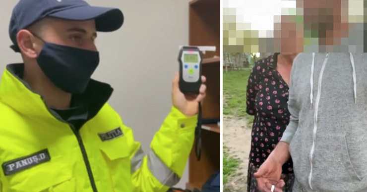Выпивший автомобилист попытался сбежать от патрульных — но безуспешно. Коллаж: Point.md.