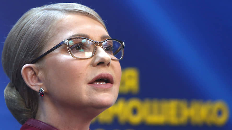 Глава партии "Батькивщина" Юлия Тимошенко.