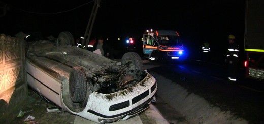 Accidentul in care au fost implicat cei doi frati moldoveni s-a produs aseara, in jurul irei 22:15, in localitatea Coplean.