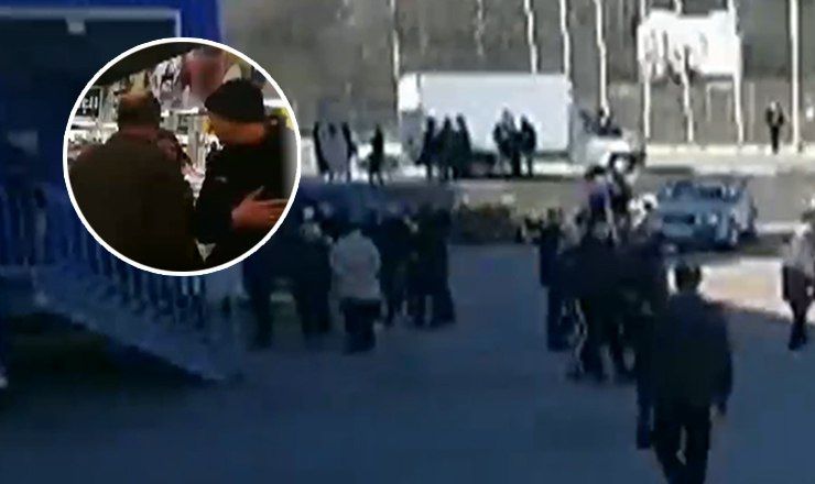 В Кишиневе покупатели не захотели покидать гипермаркет при пожарной тревоге.