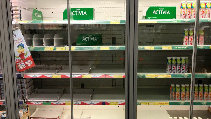 На полках магазинов в Молдове заканчиваются запасы украинской продукции.