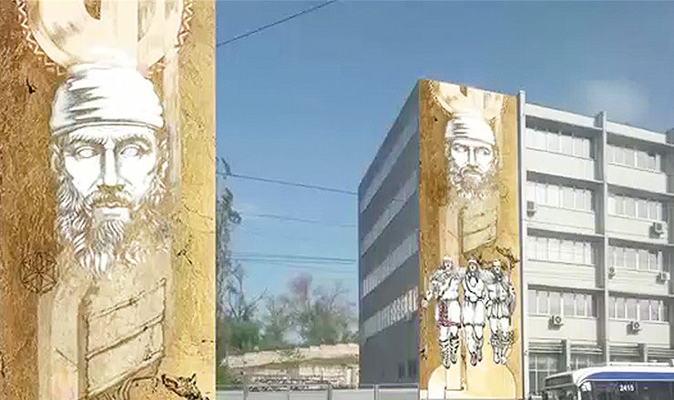 Граффити будет 18 метров в длину и шесть в ширину.