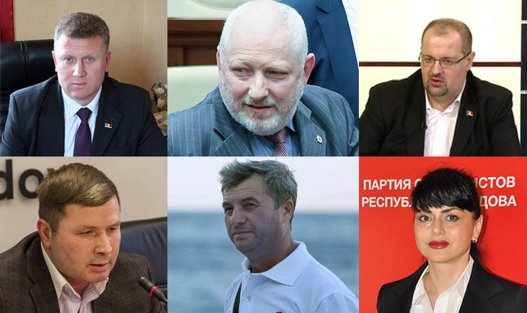 Socialiștii care nu s-au dezis de cetățenia română, așa cum a promis Dodon. Foto: Colaj Point
