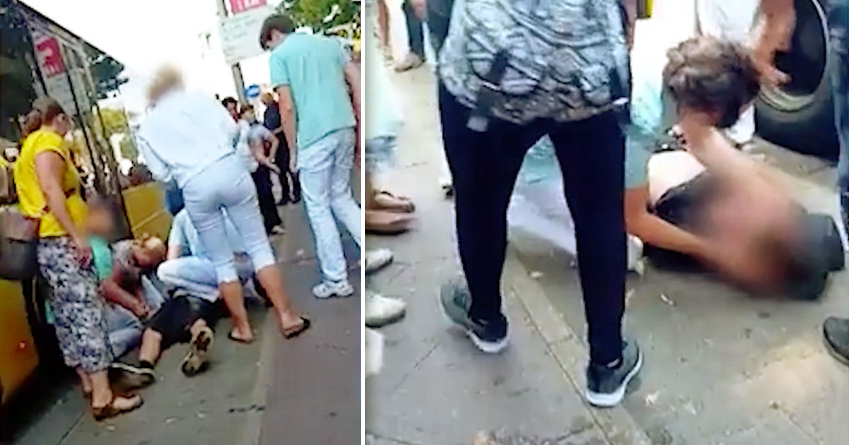 В Берлине люди подняли автобус, чтобы спасти человека. Коллаж: Point.md