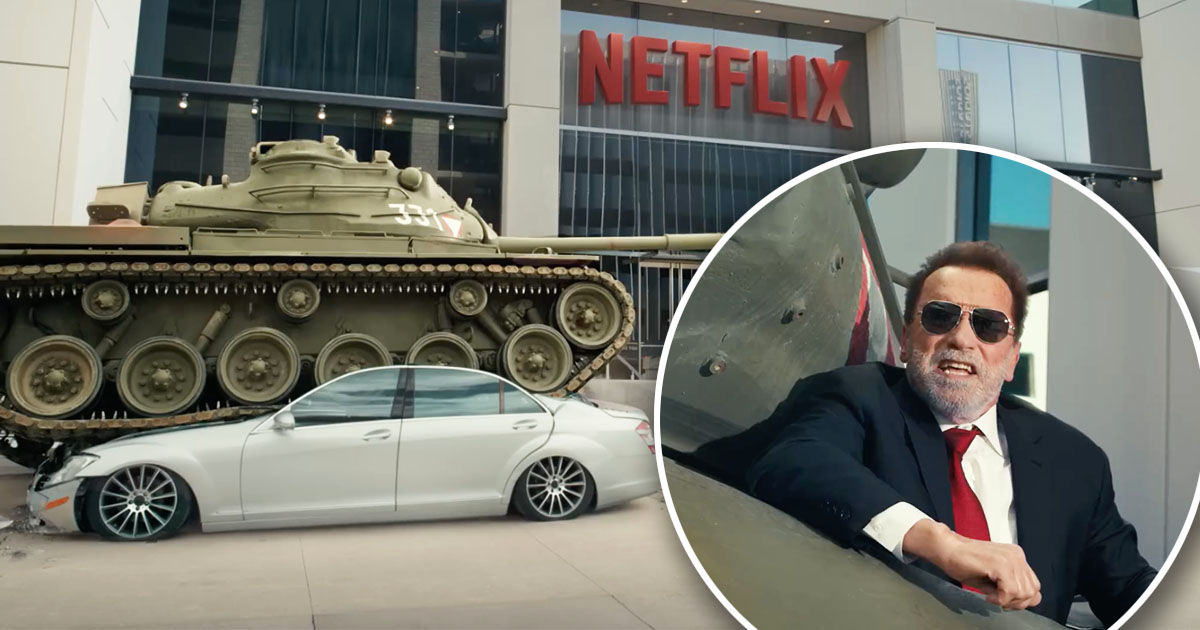 Шварценеггер снялся в шуточном ролике Netflix. Коллаж: Point.md