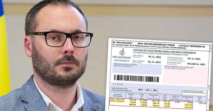 Литвиненко заплатил 2800 леев за газ и хочет отказаться от компенсации. Коллаж:Point.md