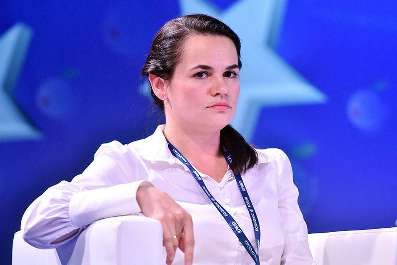 Тихановская заявила, что считает себя "символом", но не "президентом".