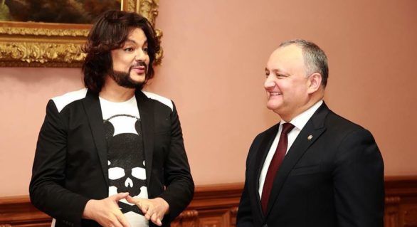 Filip Kirkorov, primit de Igor Dodon la Președinție.