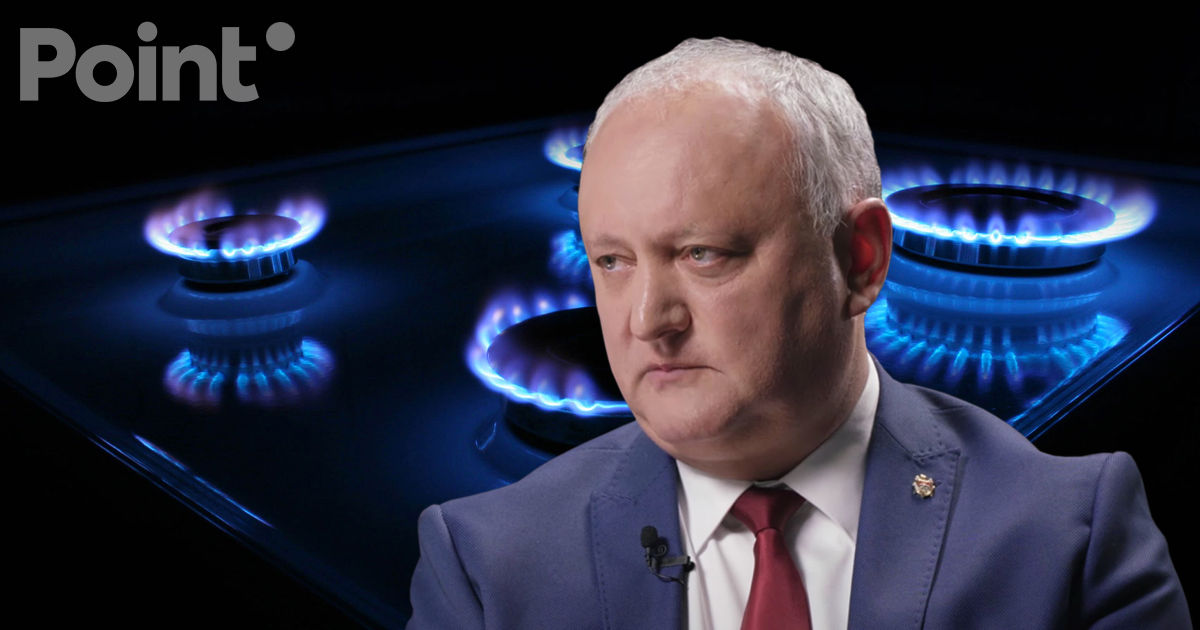 Dodon: Cetățenii plătesc cu cinci lei mai mult pentru fiecare metru cub de gaze naturale.