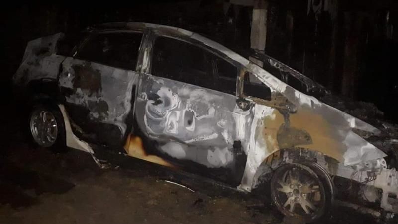 В Хынчештском районе сгорел автомобиль.