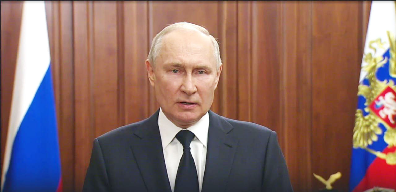Путин выступил с обращением и предложил бойцам ЧВК «Вагнер» три варианта.