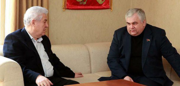 Voronin s-a plâns comuniștilor ruși pe extinderea unionismului în RM.  Foto: kprf.ru