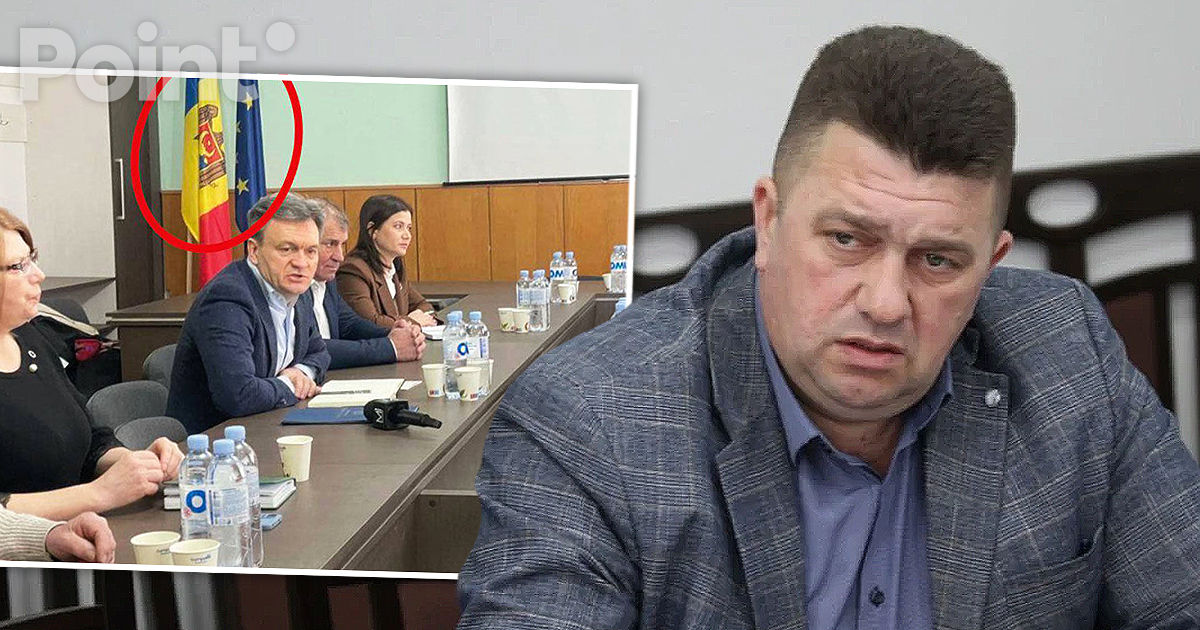 Scandalul drapelului continuă: Miting la Vulcănești pentru demisia primarului.