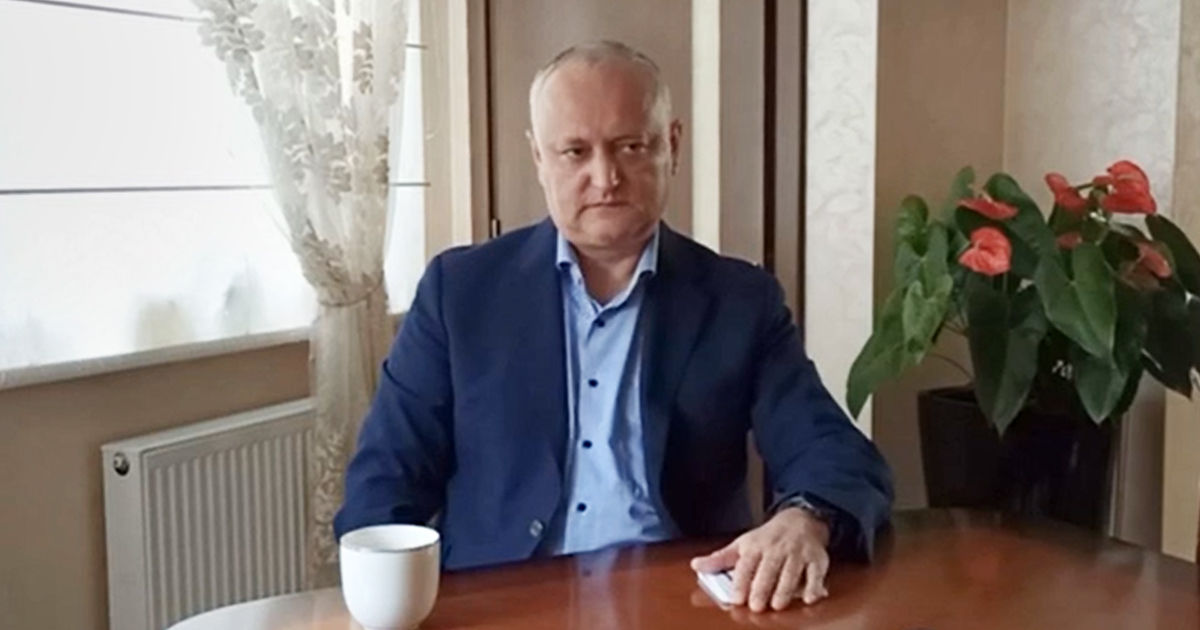 Лидер Партии социалистов (ПСРМ), экс-президент республики Игорь Додон.