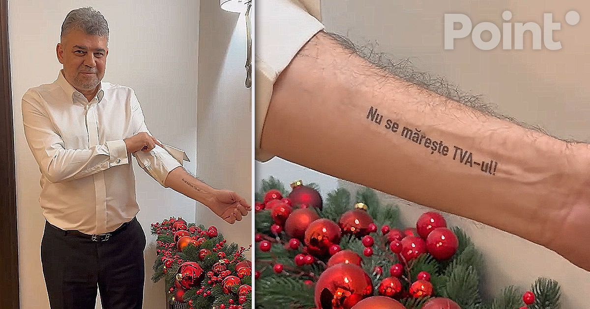 Premierul român, Marcel Ciolacu, și-a făcut un tatuaj în noaptea de Revelion.