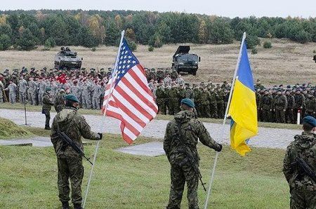 Готовятся совместные учения солдат из США и бойцов национальной гвардии Украины.