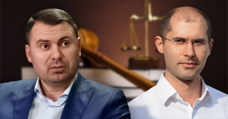 Экс-советник президента Серджиу Тофилат подает в суд на лидера партии "Democrația Acasă" Василия Костюка. Коллаж Point.md.