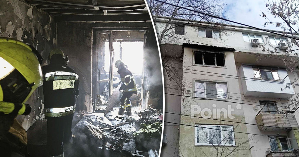 Incendiu într-un apartament din sectorul Râșcani: Pompierii au reușit să salveze proprietarul.