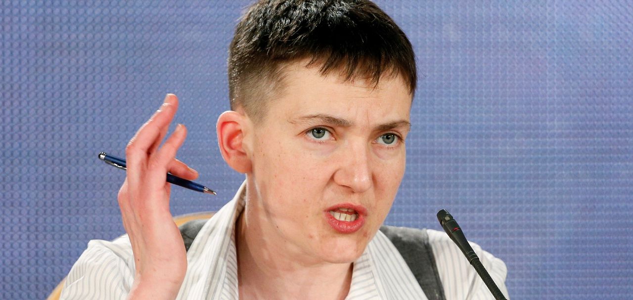 Femeia pilot Nadia Savcenko.