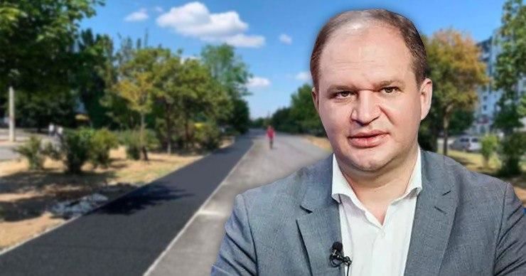 Чебан: На аллее Мирчи чел Бэтрын появятся велосипедные дорожки. Коллаж: Point.md