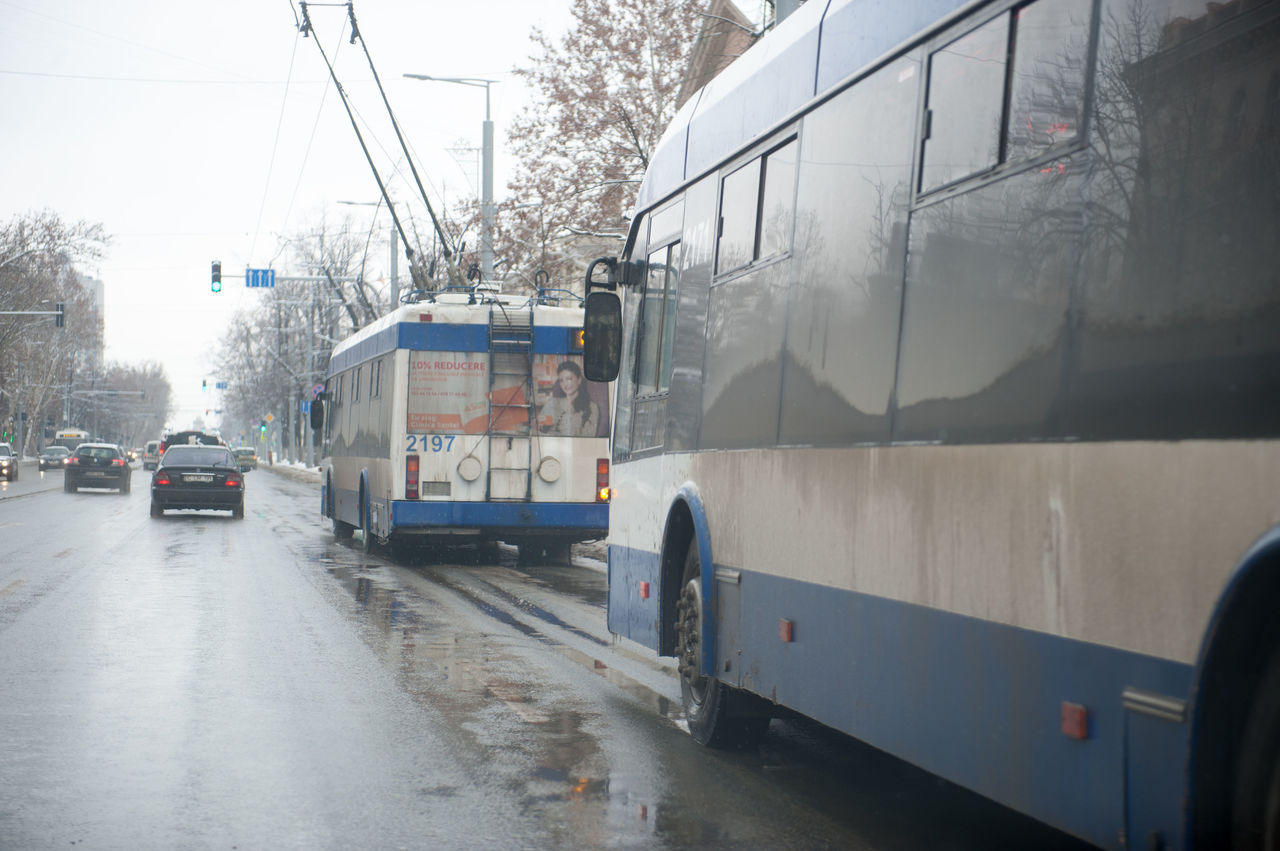 Троллейбусы в Кишинёве будут несколько дней ездить по воскресному графику.
