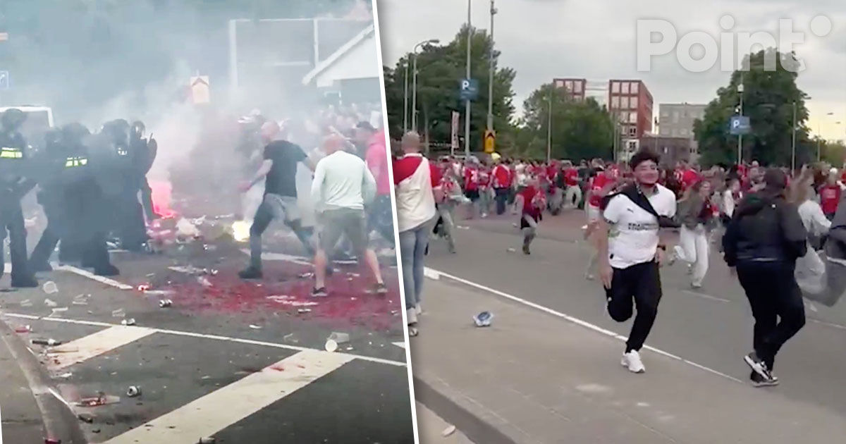 Ciocniri între poliție și suporterii de fotbal în Olanda: 22 de persoane, reținute.