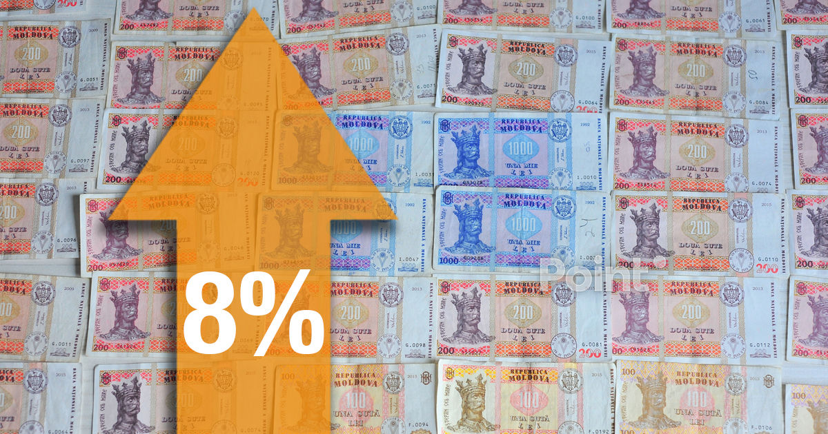 Банковские депозиты в Молдове: ставки растут до 8% годовых.
