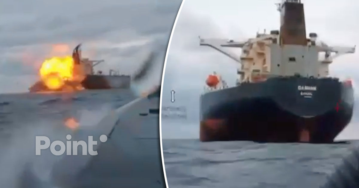 Dronele maritime ale SBU au lovit în Marea Neagră un petrolier al „flotei din umbră” a Rusiei.