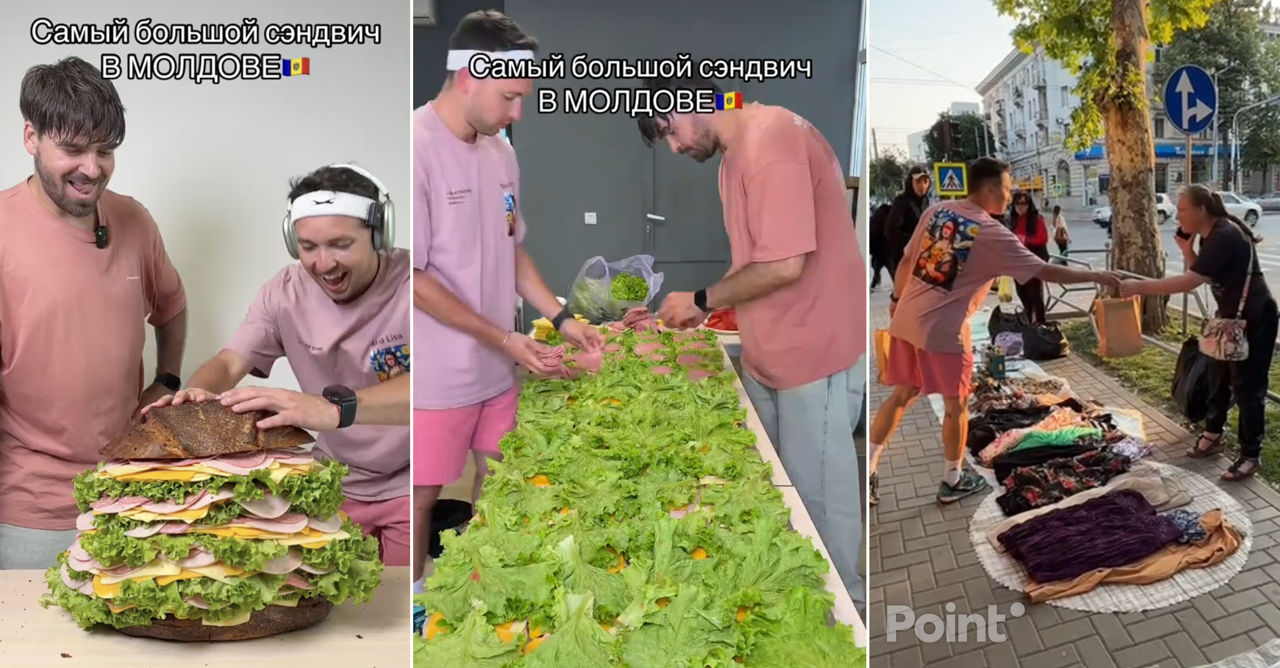 В Молдове сделали самый большой сэндвич и раздали его нуждающимся.