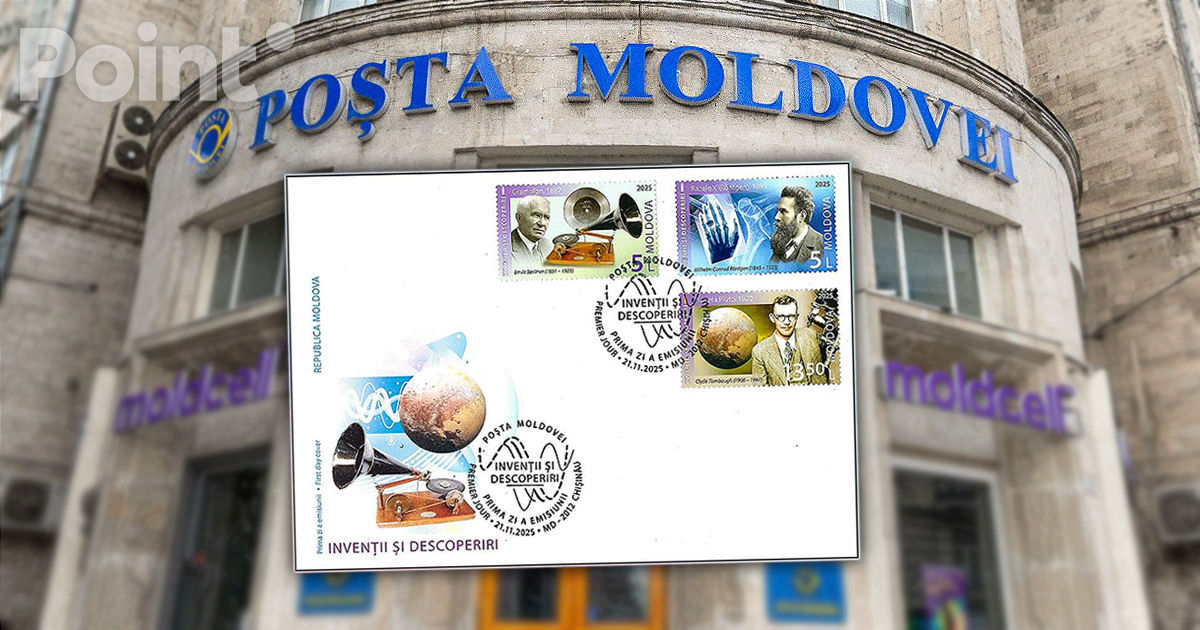 Poșta Moldovei pune în circulație seria de mărci poștale „Invenții și descoperiri”.