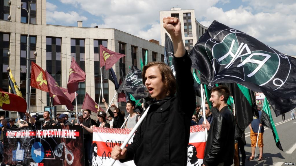 В Москве задержали участников митинга "За свободный интернет".