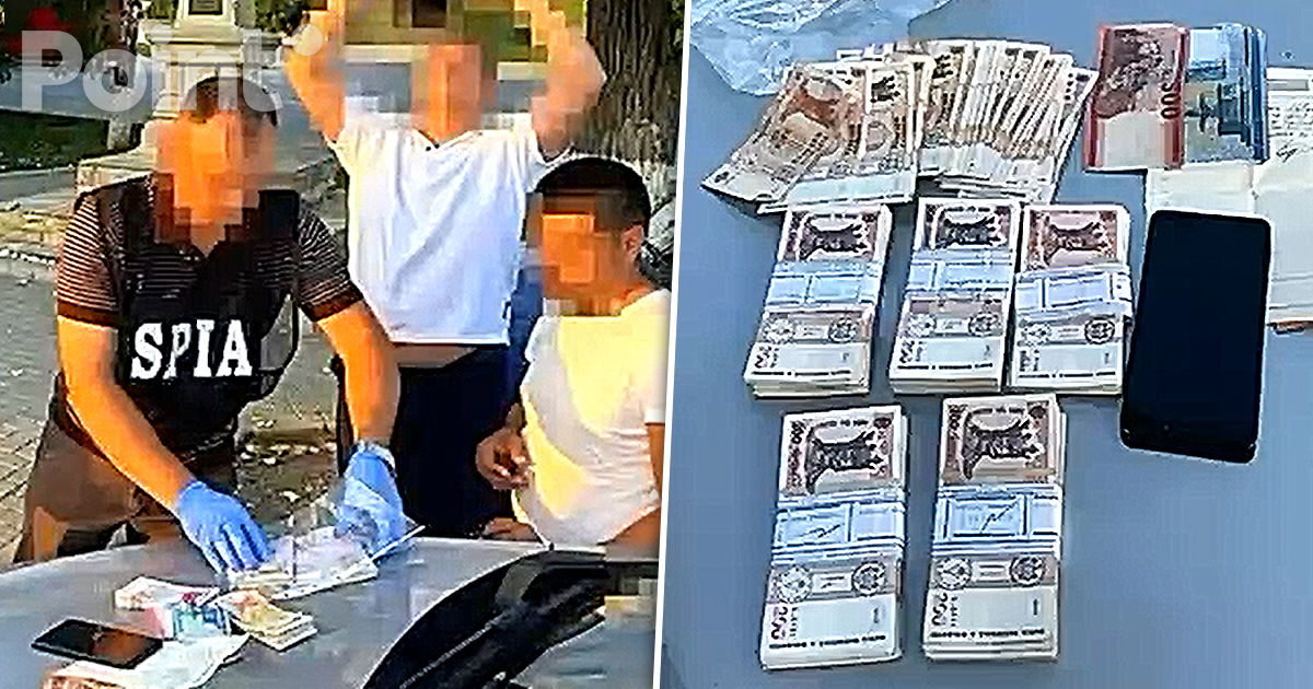 Un polițist din Râșcani și complicele său, reținuți în momentul primirii unei mite.