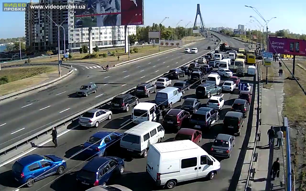 Московский проспект в Киеве.