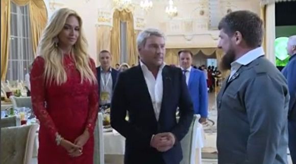 Басков, Лопырева и Кадыров в Грозном.