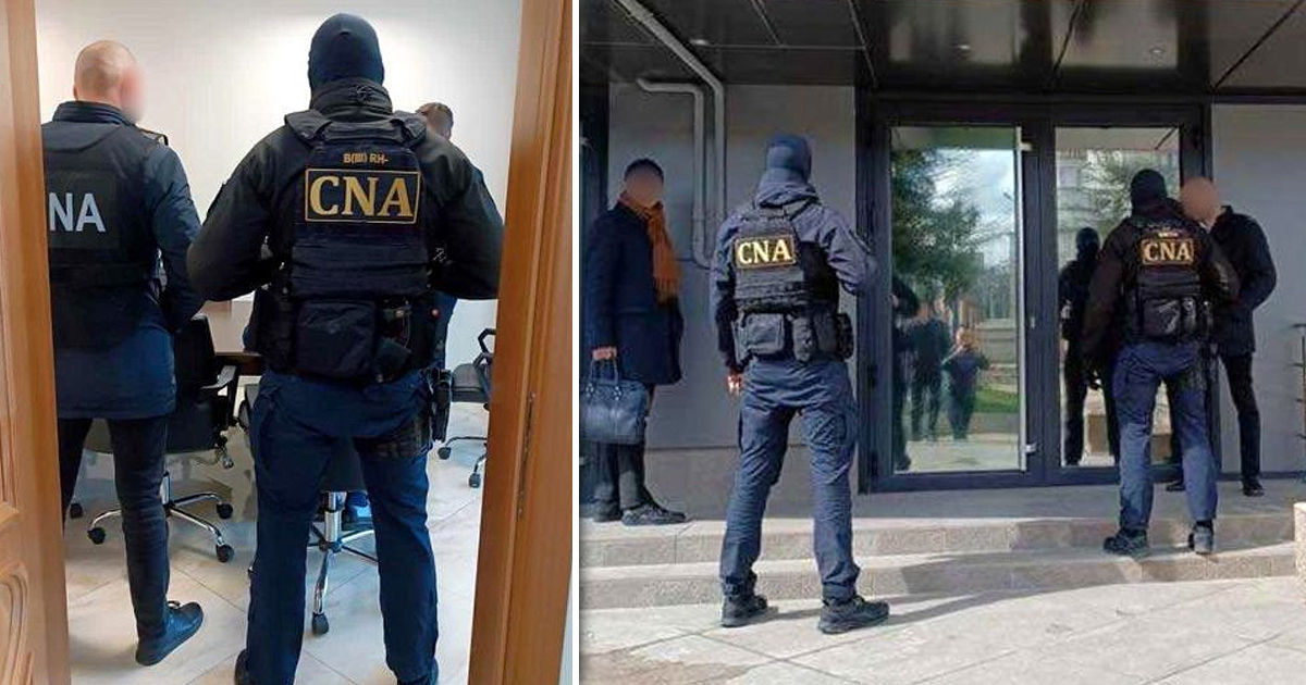 НАЦ проводит обыски в офисе администратора в Кишиневе. Коллаж: Point.md