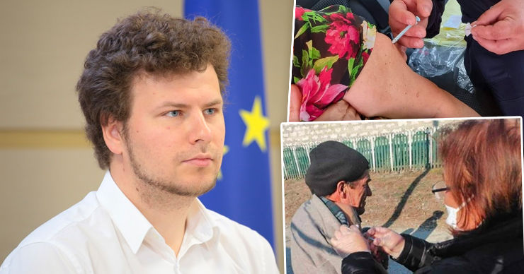 Дан Перчун: Вакцинация "посреди дороги" практикуется в США и Канаде. Коллаж: Point.md.