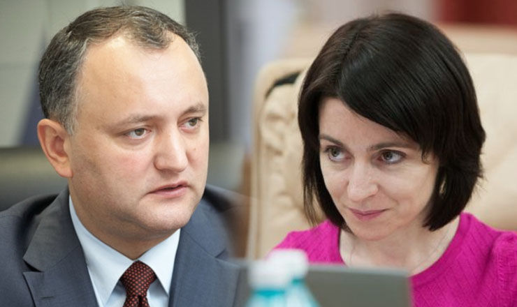 Игорь Додон и Майя Санду.