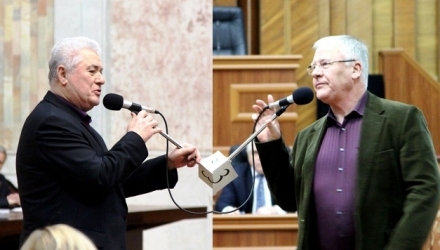 Declarația a fost făcută de liderul PCRM, Vladimir Voronin, în cadrul ședinței Parlamentului.
