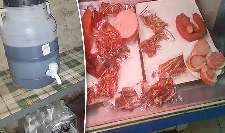 Продукты питания готовились и хранились в антисанитарных условиях. 