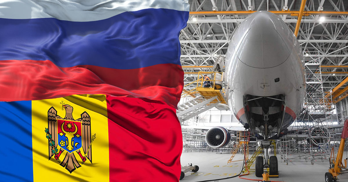 СМИ: Компании из Молдовы продали в РФ запчасти для самолетов на $15 млн. Коллаж Point.md.
