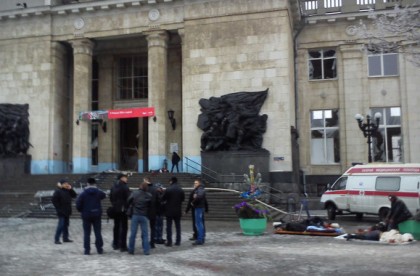 Взрыв произошел на втором этаже станции «Волгоград-1». Фото: @Koblikov34