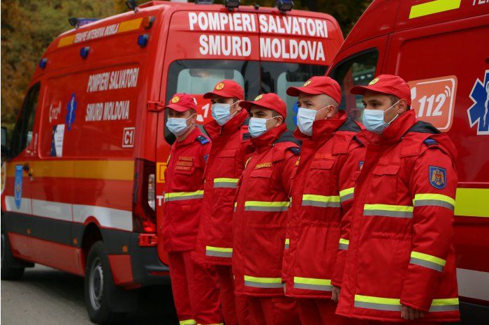 Команды SMURD из Республики Молдова помогли 68 пациентам в Румынии.