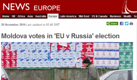 BBC subliniază că scrutinul de astăzi din Moldova are o importanţă majoră, având în vedere conflictul din ţara vecină, Ucraina.