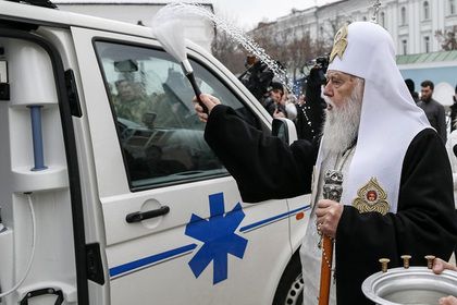 Глава Украинской православной церкви Киевского патриархата патриарх Филарет.  Фото: Gleb Garanich / Reuters