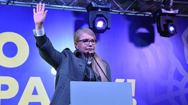Кандидат в президенты Украины, лидер партии "Батькивщина" Юлия Тимошенко.