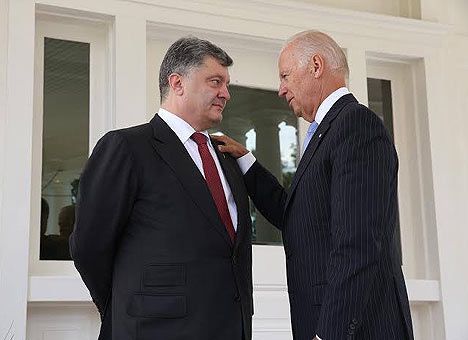 Петр Порошенко и Джозеф Байден.
