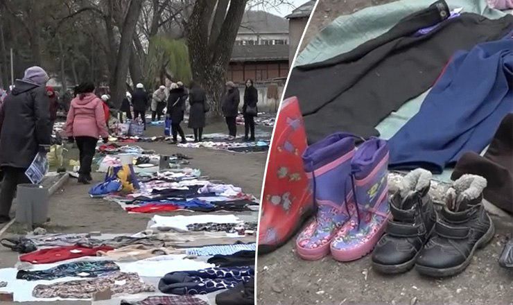 Пенсионеры торгуют всем, что у них есть дома, чтобы выжить. 