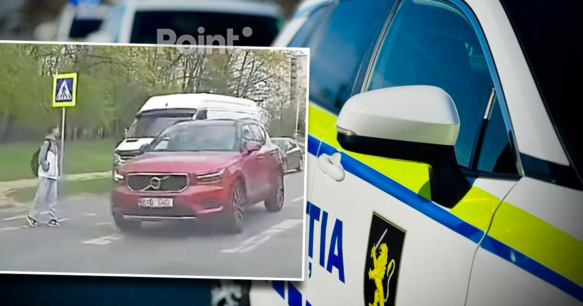 Șoferul care a fost la un pas de a lovi un copil pe trecerea de pietoni, sancționat.