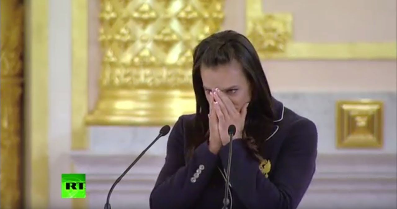 Российская прыгунья с шестом Елена Исинбаева.