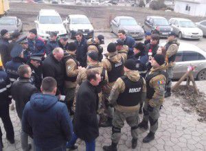 Сегодня на стройплощадку прибыла техника.